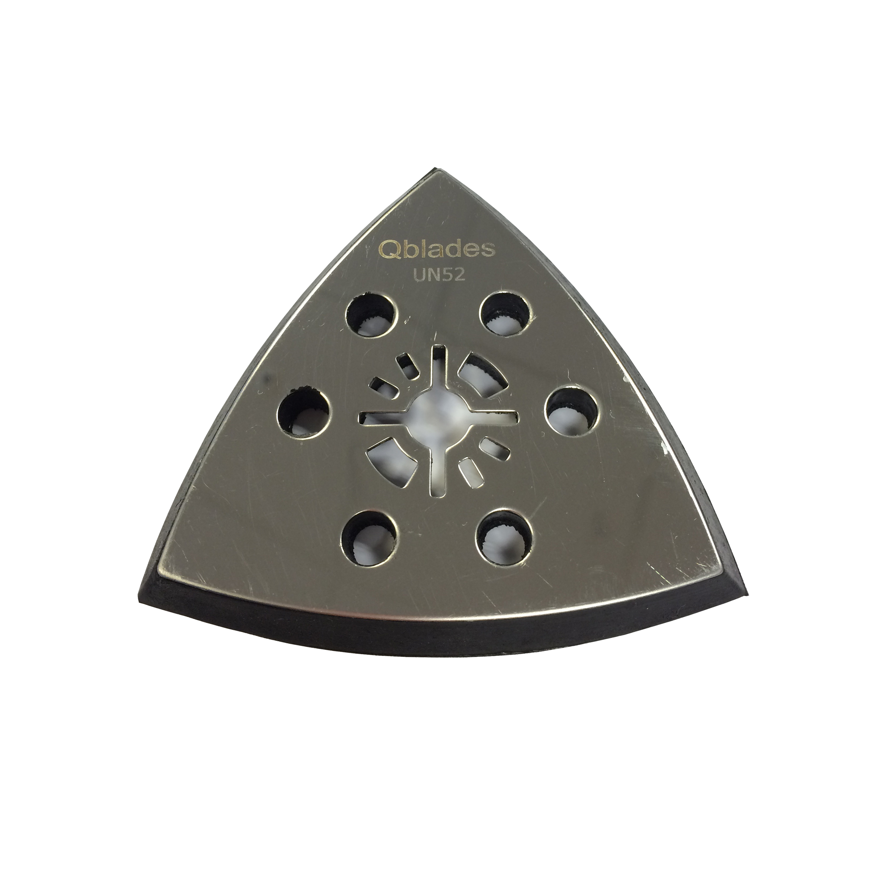 UN52 Sanding pad triangle 93mm, perforated Qblades